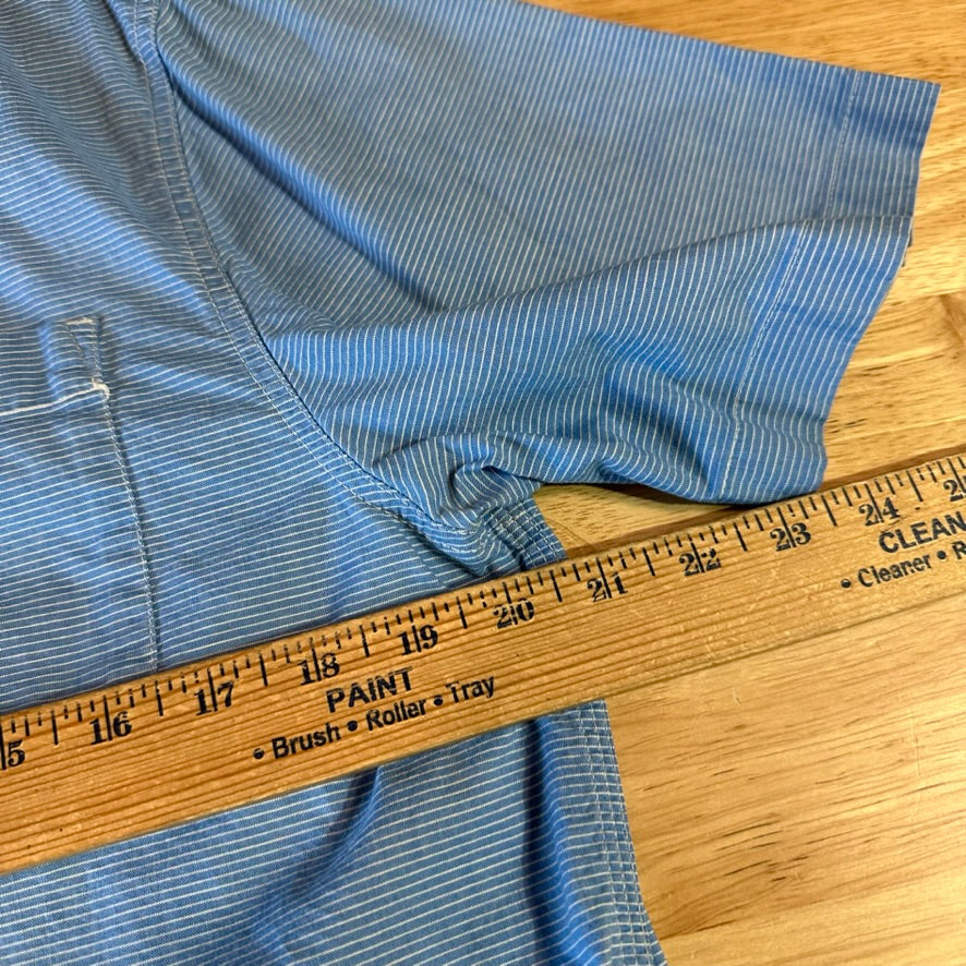 North Face Mens Medium Blue S/S Button Shirt