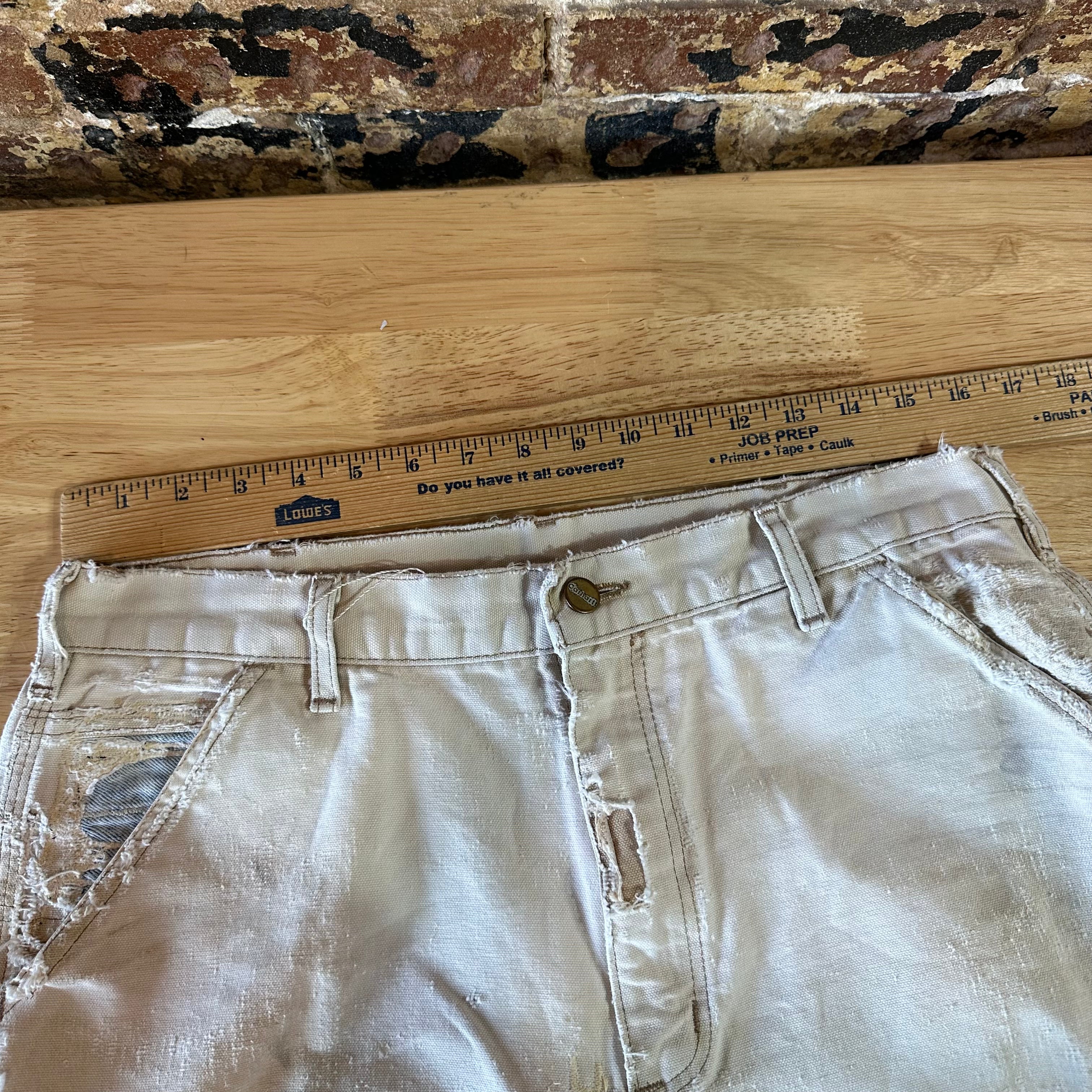 Carhartt Mens 34x32 Tan Pants
