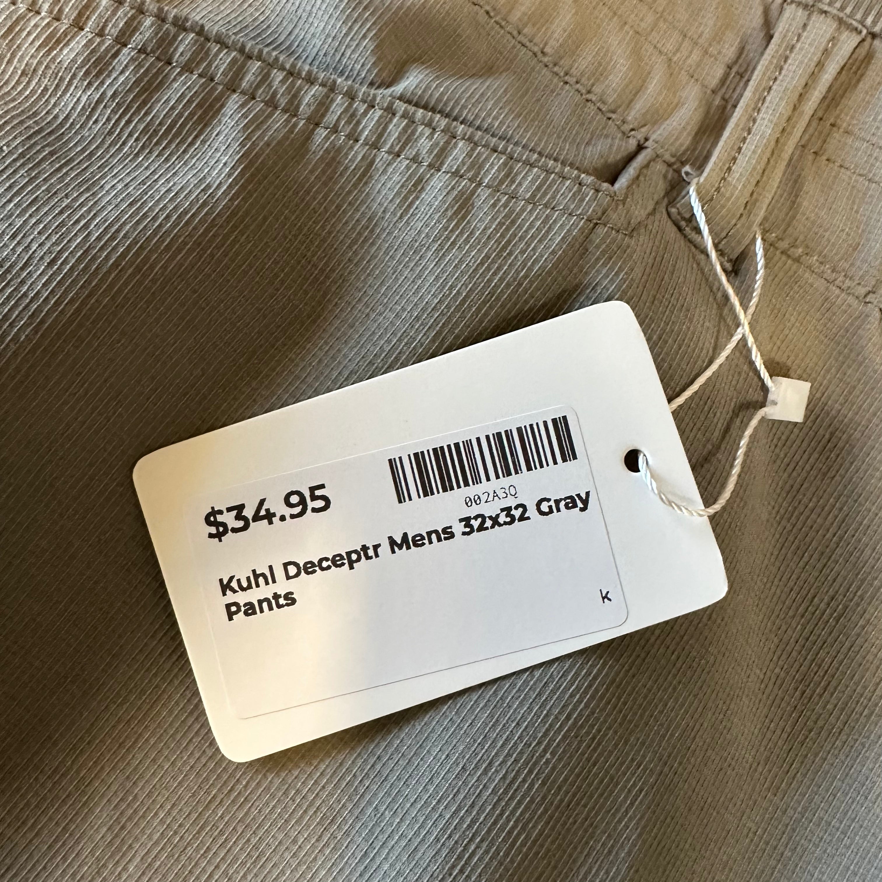 Kuhl Deceptr Mens 32x32 Gray Pants
