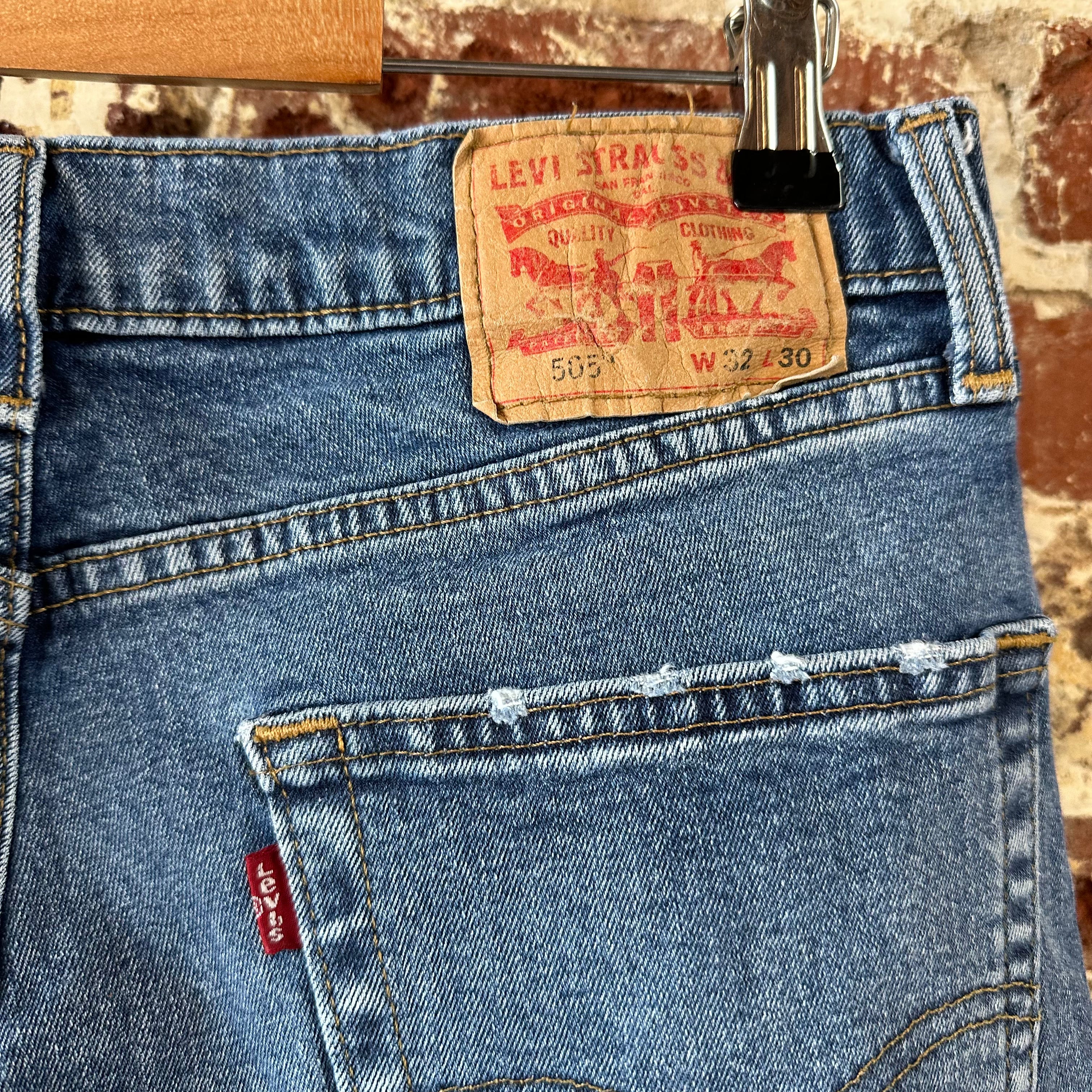 Levi's 505 Mens 32x30 Blue Jeans