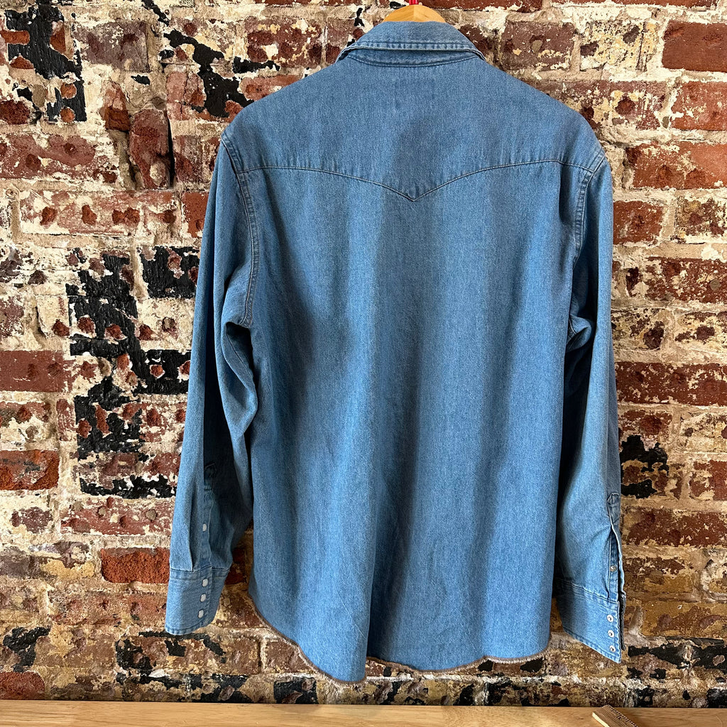 Wrangler Men's Large Blue Western Shirt