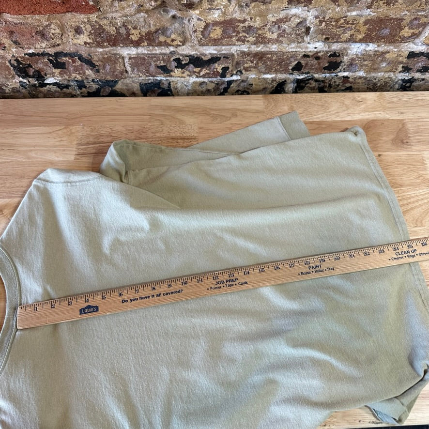 Carhartt Crew Neck T-Shirt Womens Large Original Fit Long Sleeve Work Green