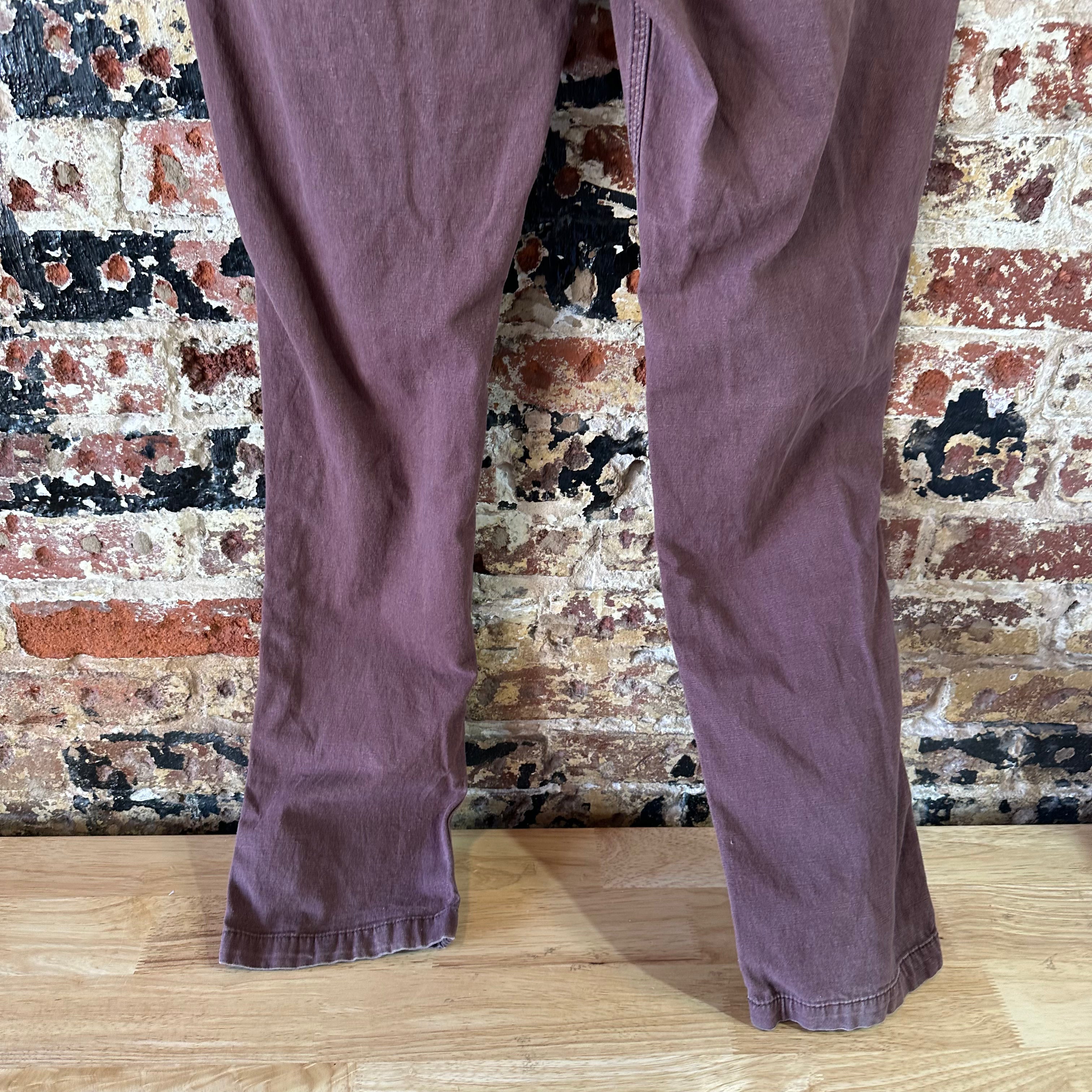 Carhartt Canvas Straight Fit Work Pants Reddish Mens 34x34