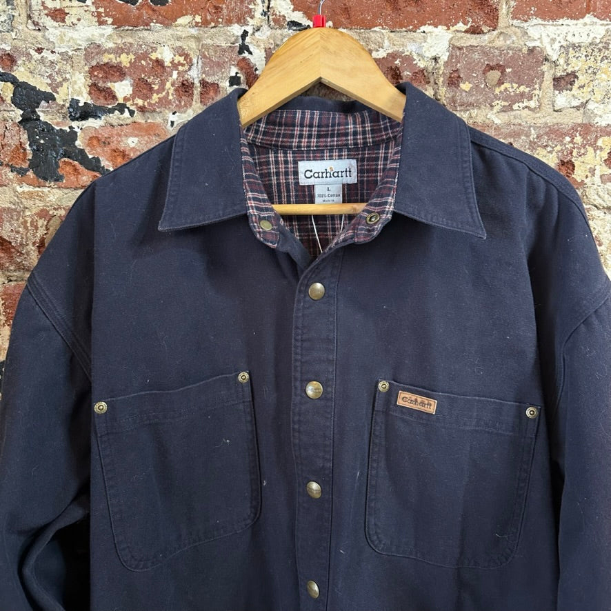 Carhartt S96 Mens Large Blue Shacket