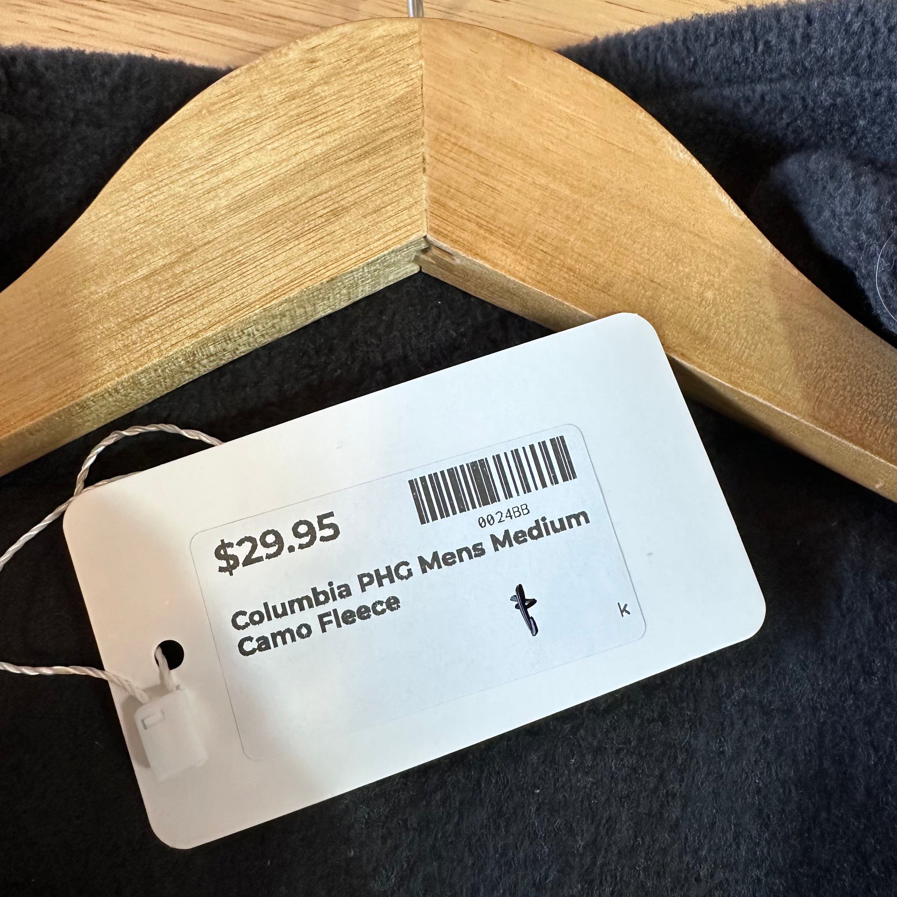 Columbia Sweater Mens Medium Camo Mossy Oak Terra Fleece PHG Hunt Pullover Black