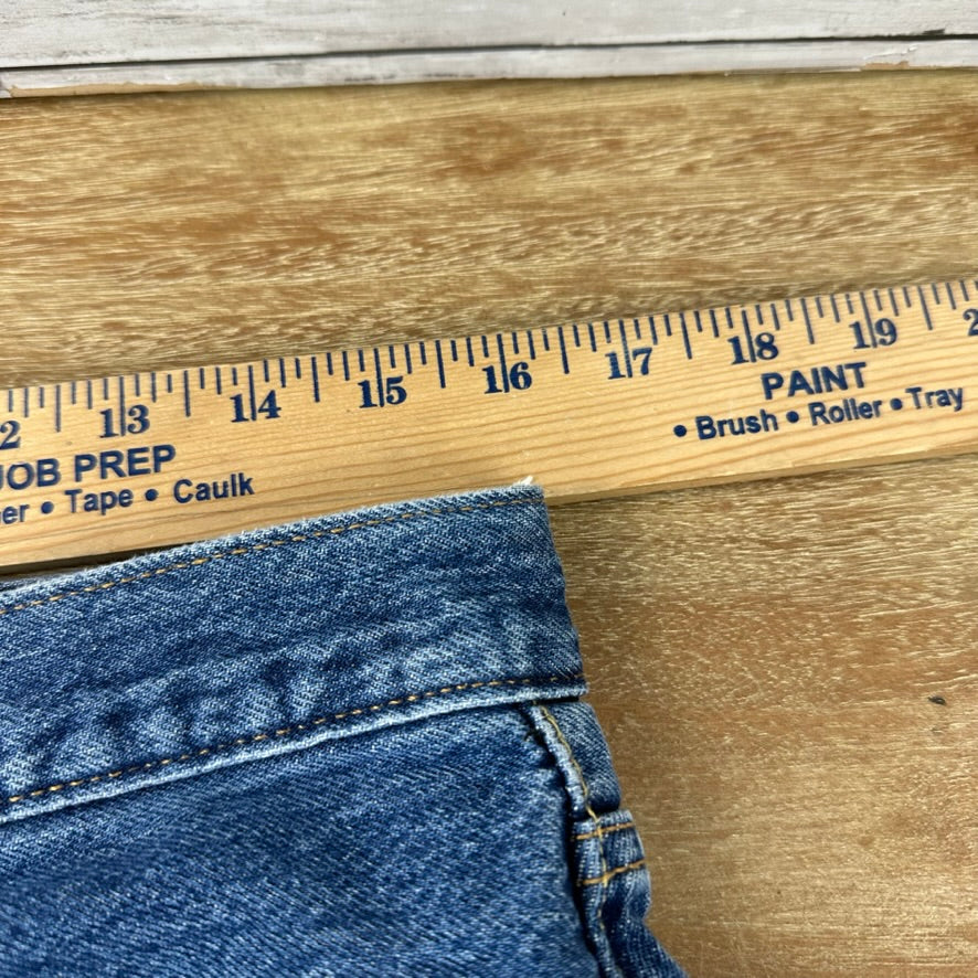 Levi's Cut Off Denim Blue Jean Shorts Womens 32 Distressed - 32x3"