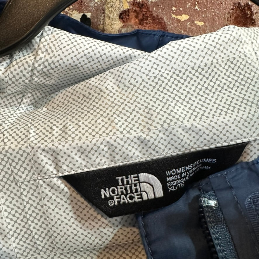 North Face Womens XL Blue Rain Jacket