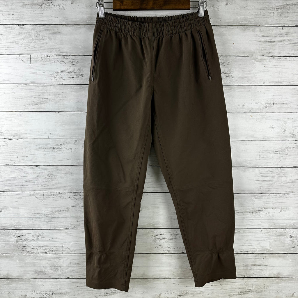 Outdoor Voices Pants Women Small Brown Cropped Elastic Waist Activewear 26x25