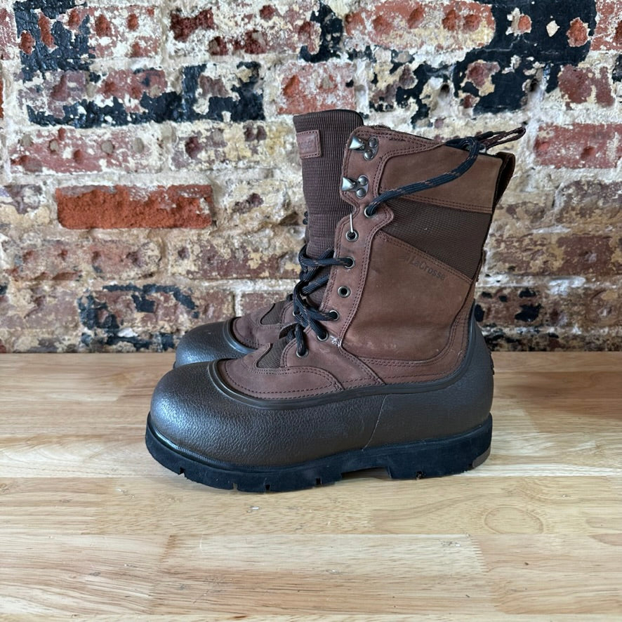Lacrosse Alpha Iceman Men’s Size 10 Boots 5mm Thinsulate Ultra Brown