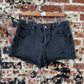 Wild Fable Super High Rise Cutoff Denim Shorts Black Distressed Womens 12 (34x2)