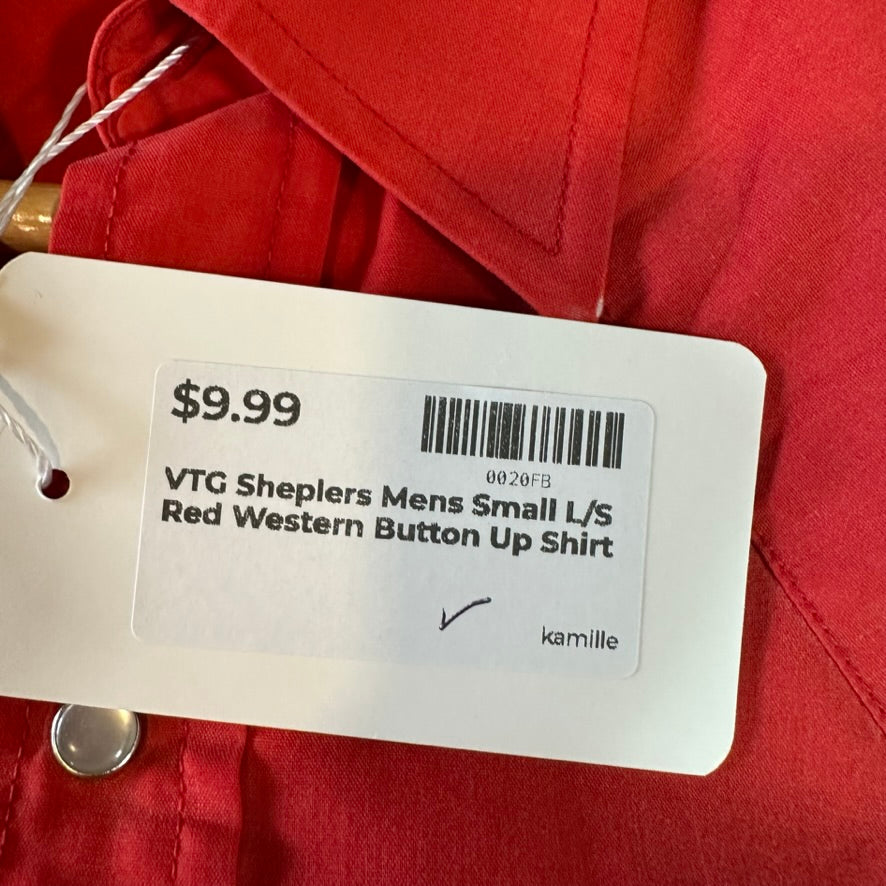 VTG Sheplers Mens Small Western Shirt