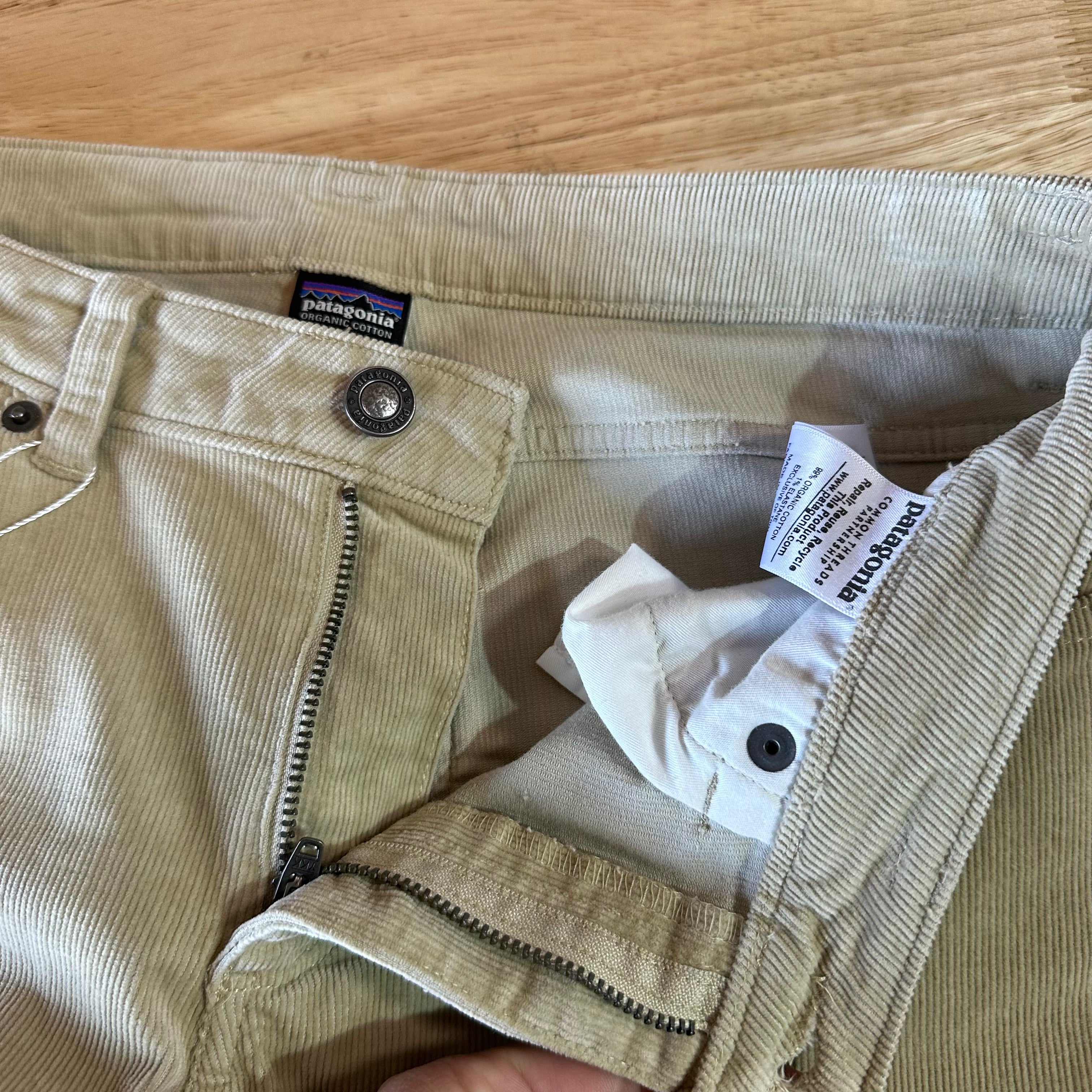 Patagonia Corduroy Pants Womens 28 Tan Khaki Travel 31x31"