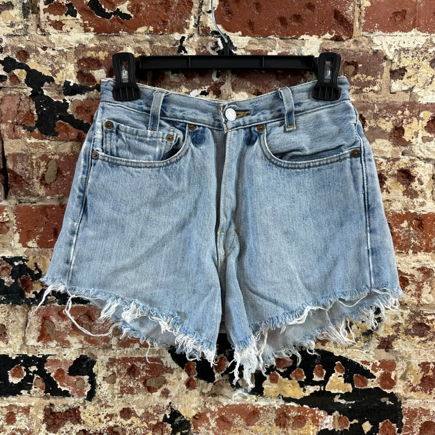 Levi's Cut Off Denim Jean Shorts Womens 26 Distressed