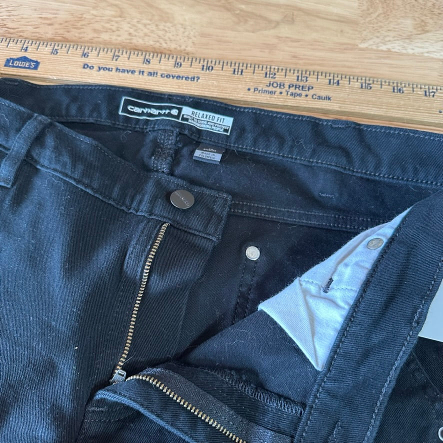 Carhartt Womens 14 Black Double Front Pants