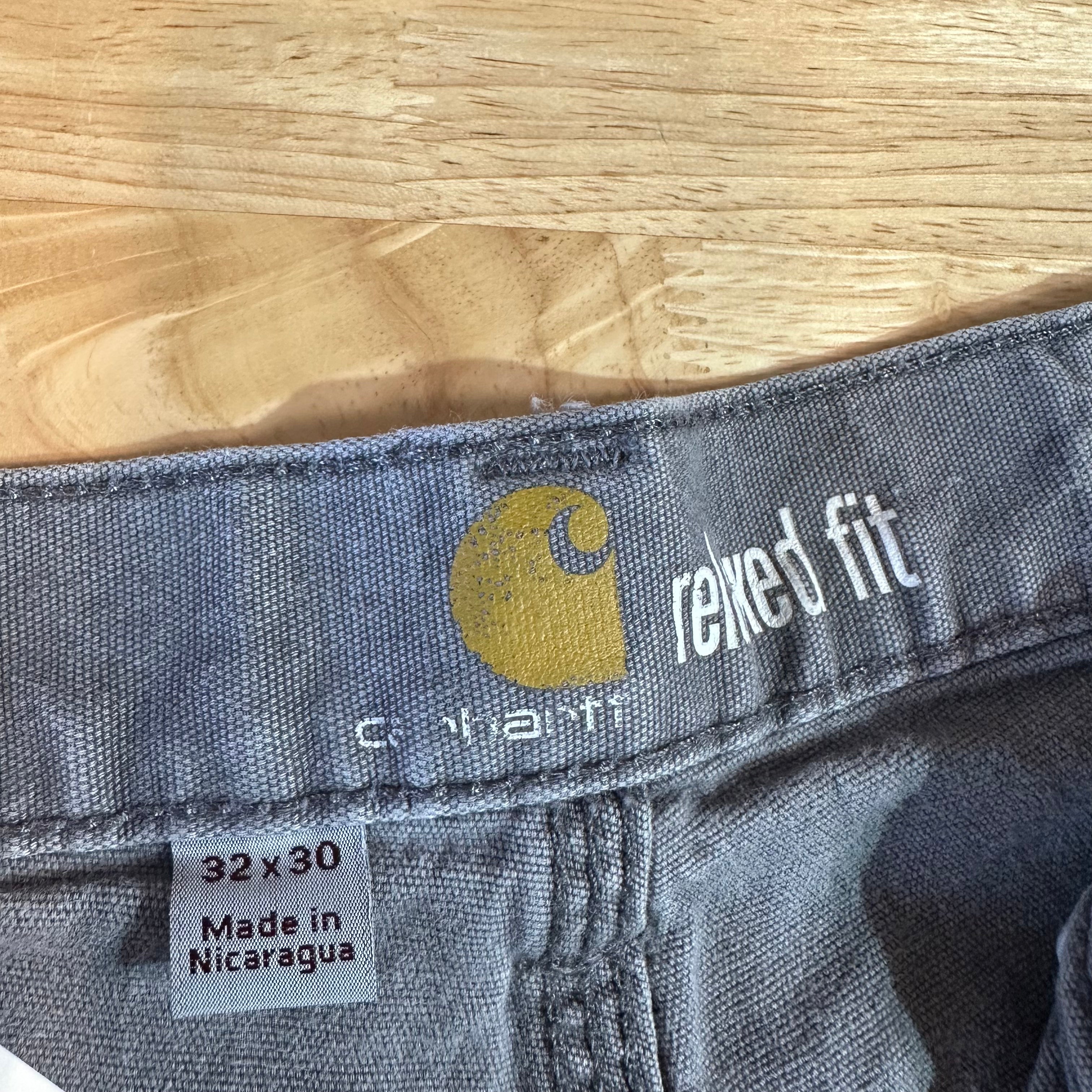Carhartt Mens 32x30 Gray Pants