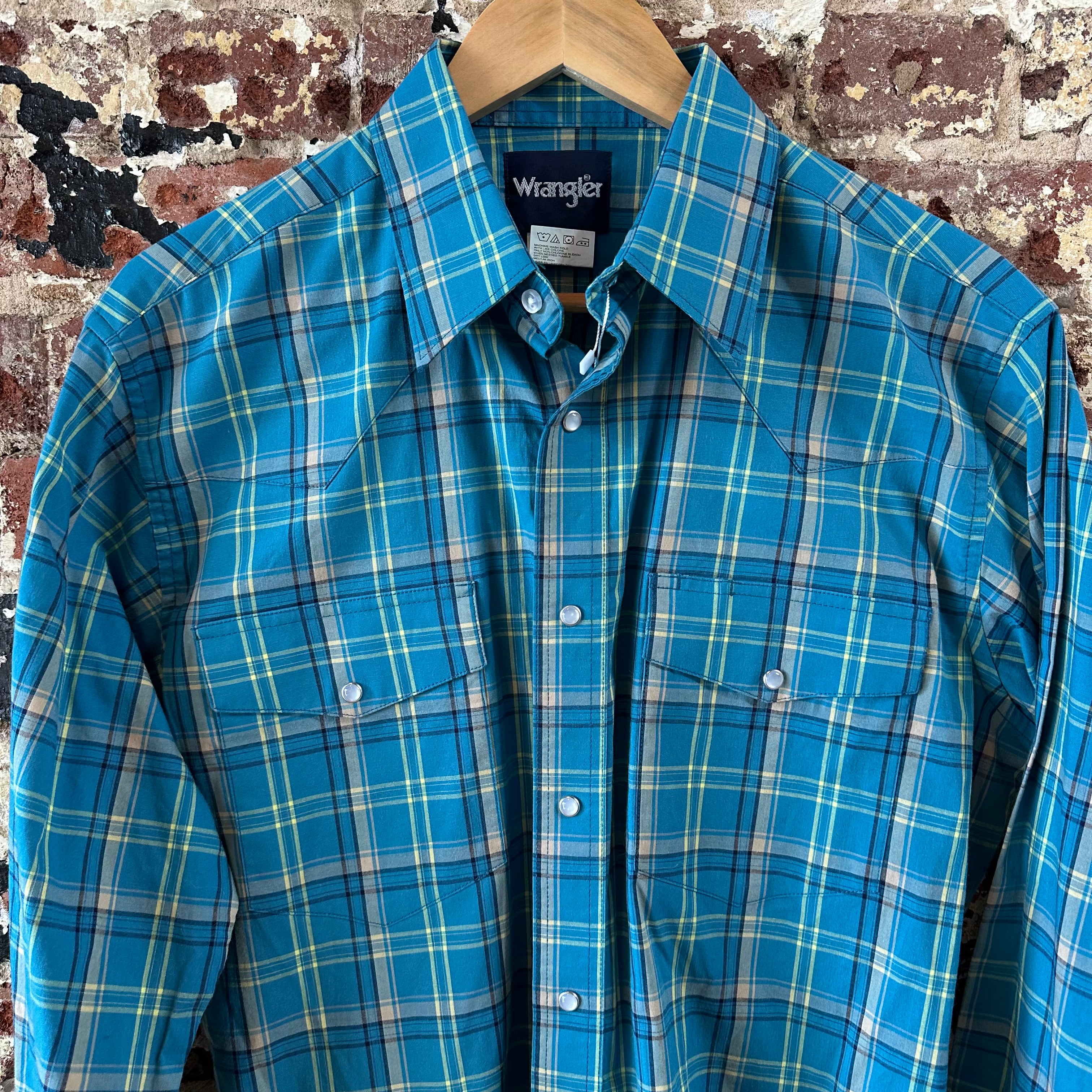 Wrangler Men's Large Blue Western Shirt