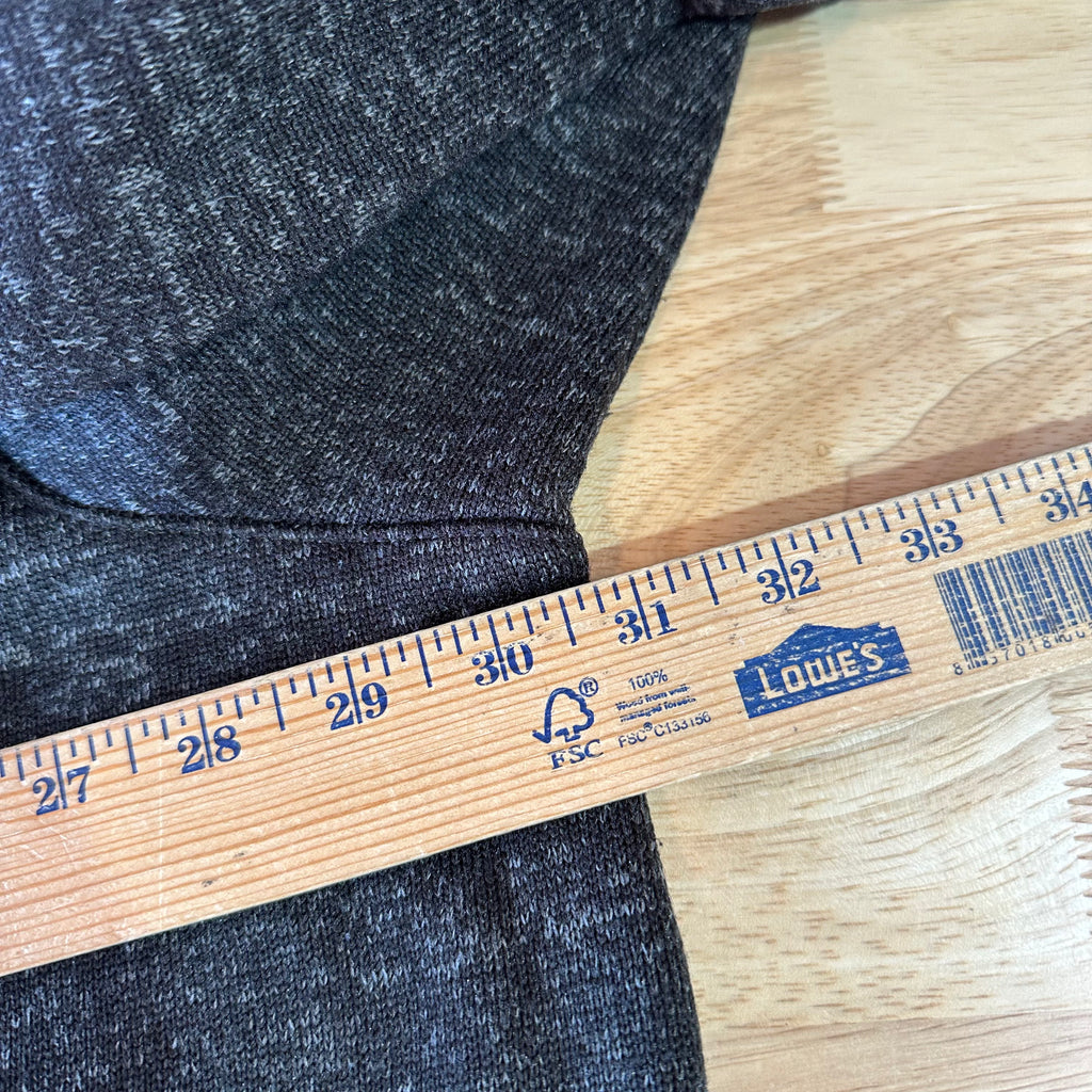 Red Head Pullover Sweater Mens 4XL Brown 1/4 Button Heathered Knit Fleece