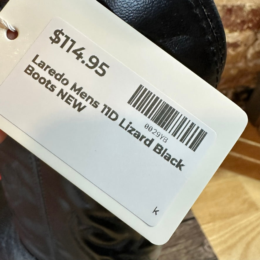 Laredo Lizard Boots Mens 11 D NEW