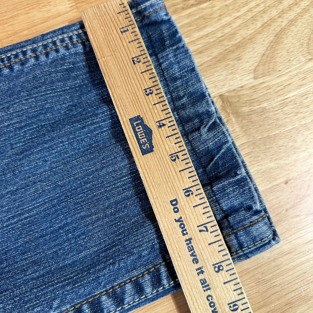 Ariat FR Jeans Men's 35x23.5 M7 Slim Straight Blue denim *HEMMED