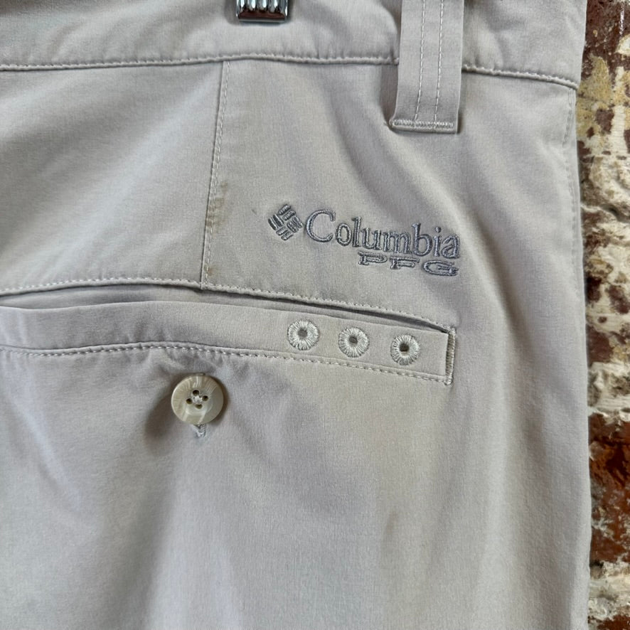 Columbia PFG Shorts Mens 38 Tan Fishing Outdoor Hiking 9.75" inseam
