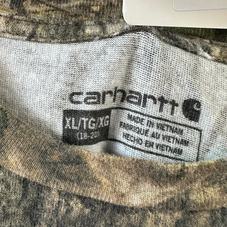 Carhartt Long Sleeve Camo T-Shirt Boys XL