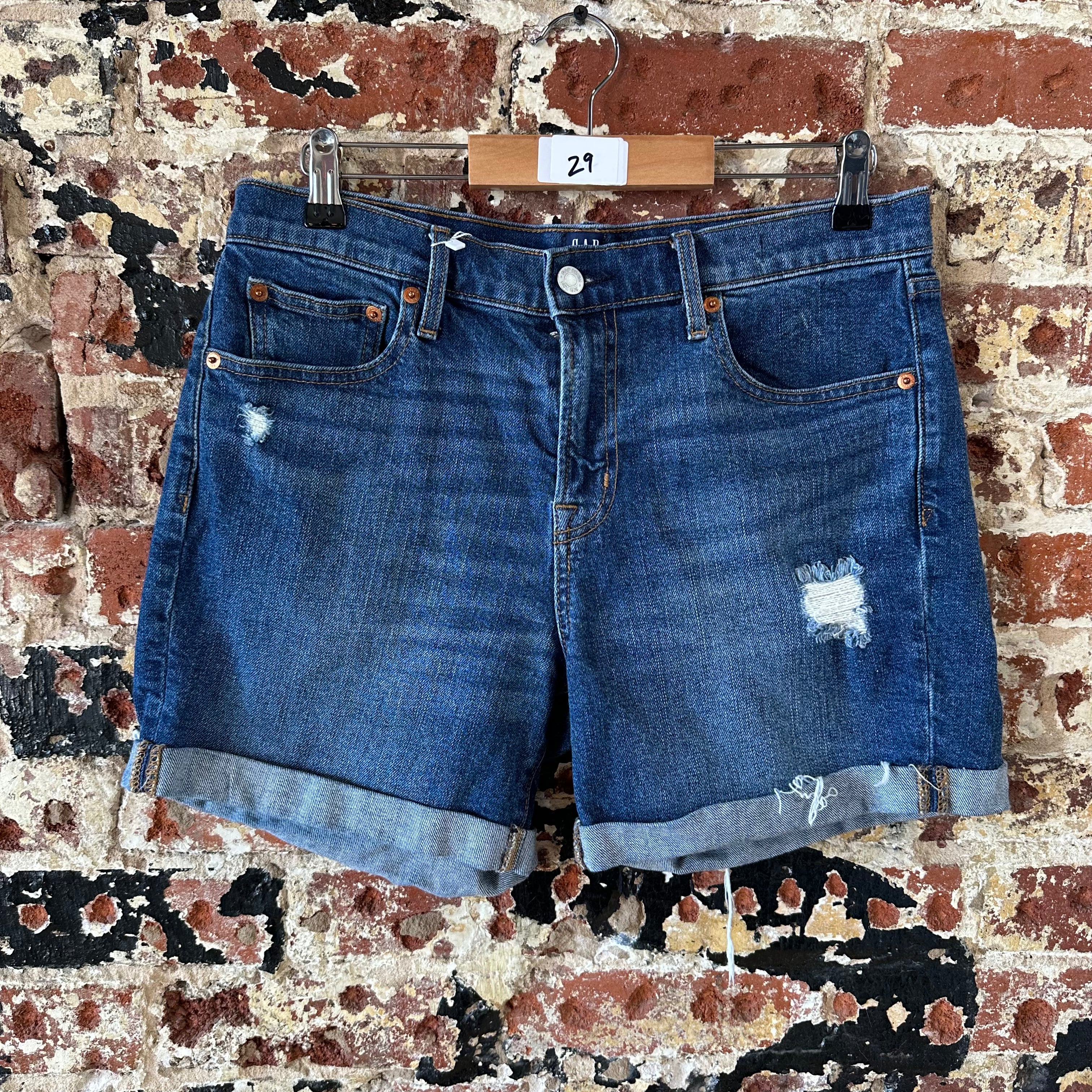 Gap Denim Blue Jean Shorts Womens 29