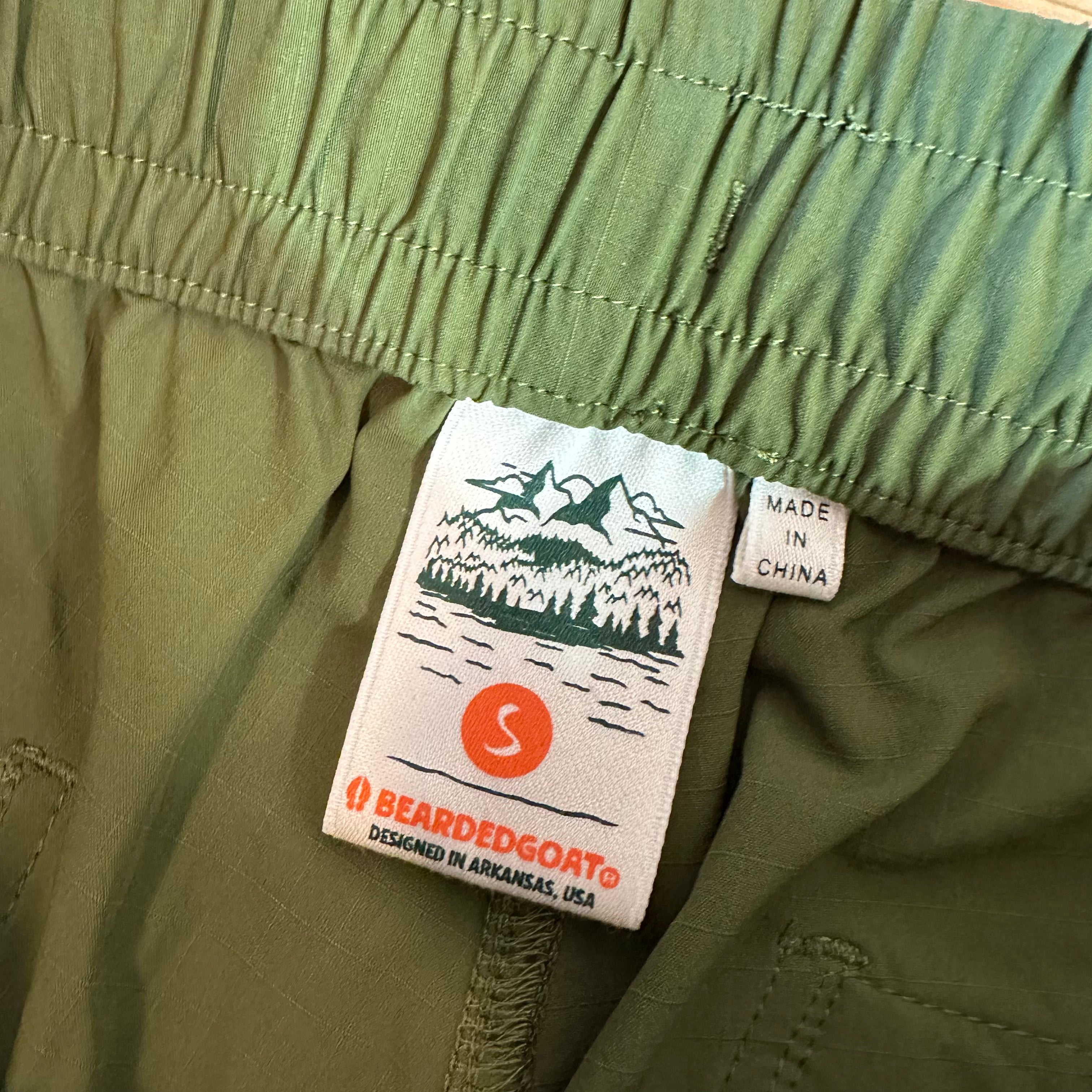 Bearded Goat Women's Small Summit Water Resistant Outdoor Hiking Pant Green
