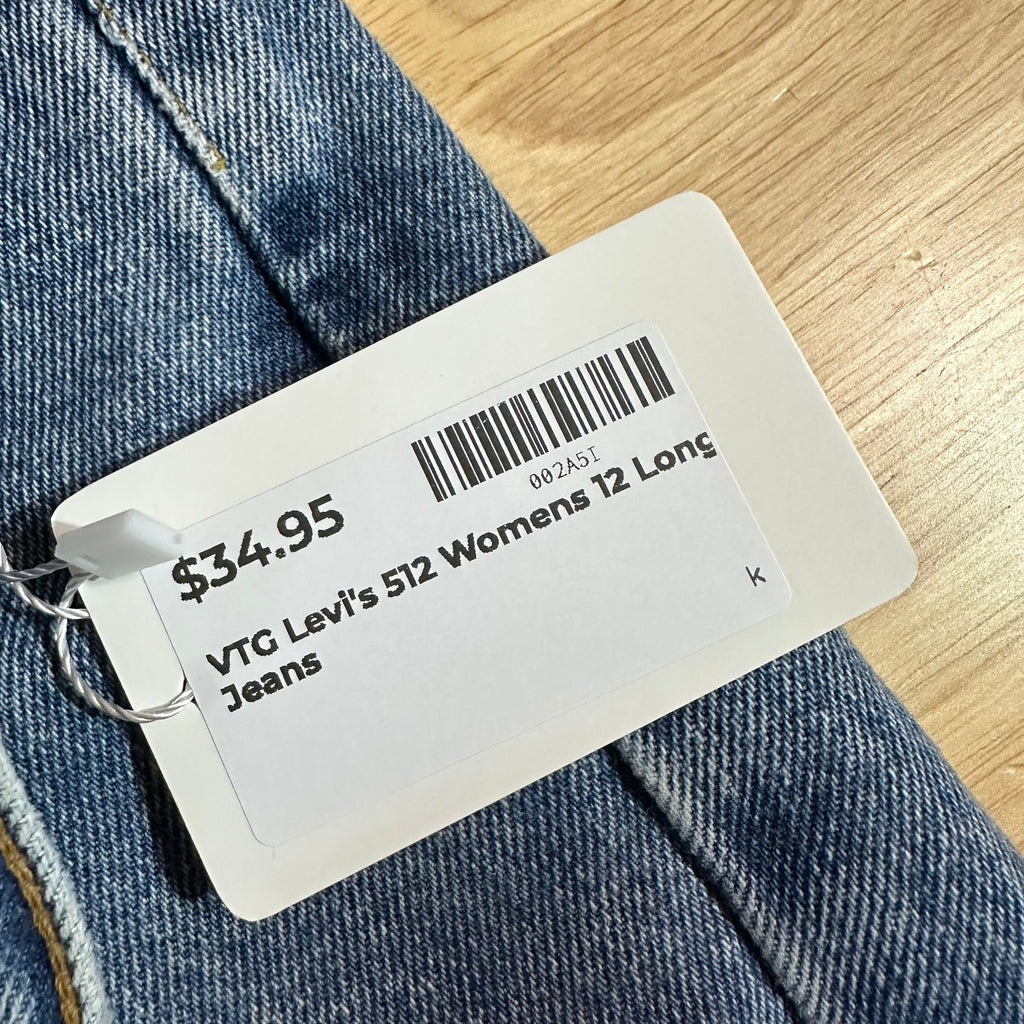 VTG Levi's 512 Womens 12 Long Jeans