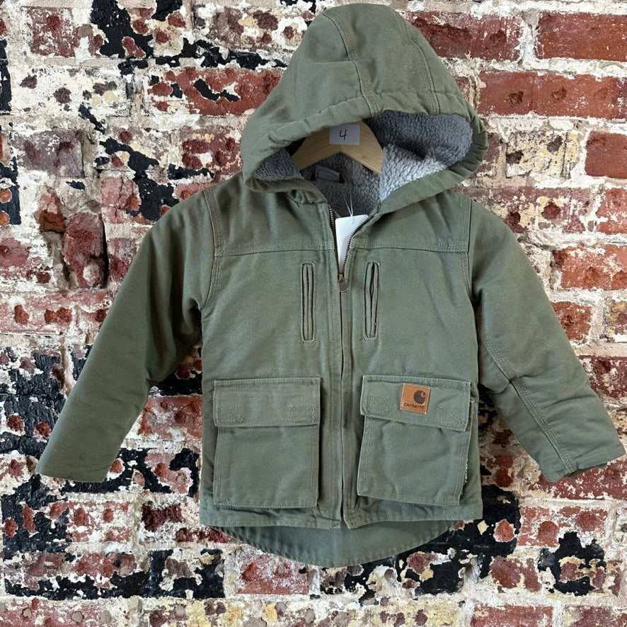 Carhartt Toddler 4 Green Hooded Jacket