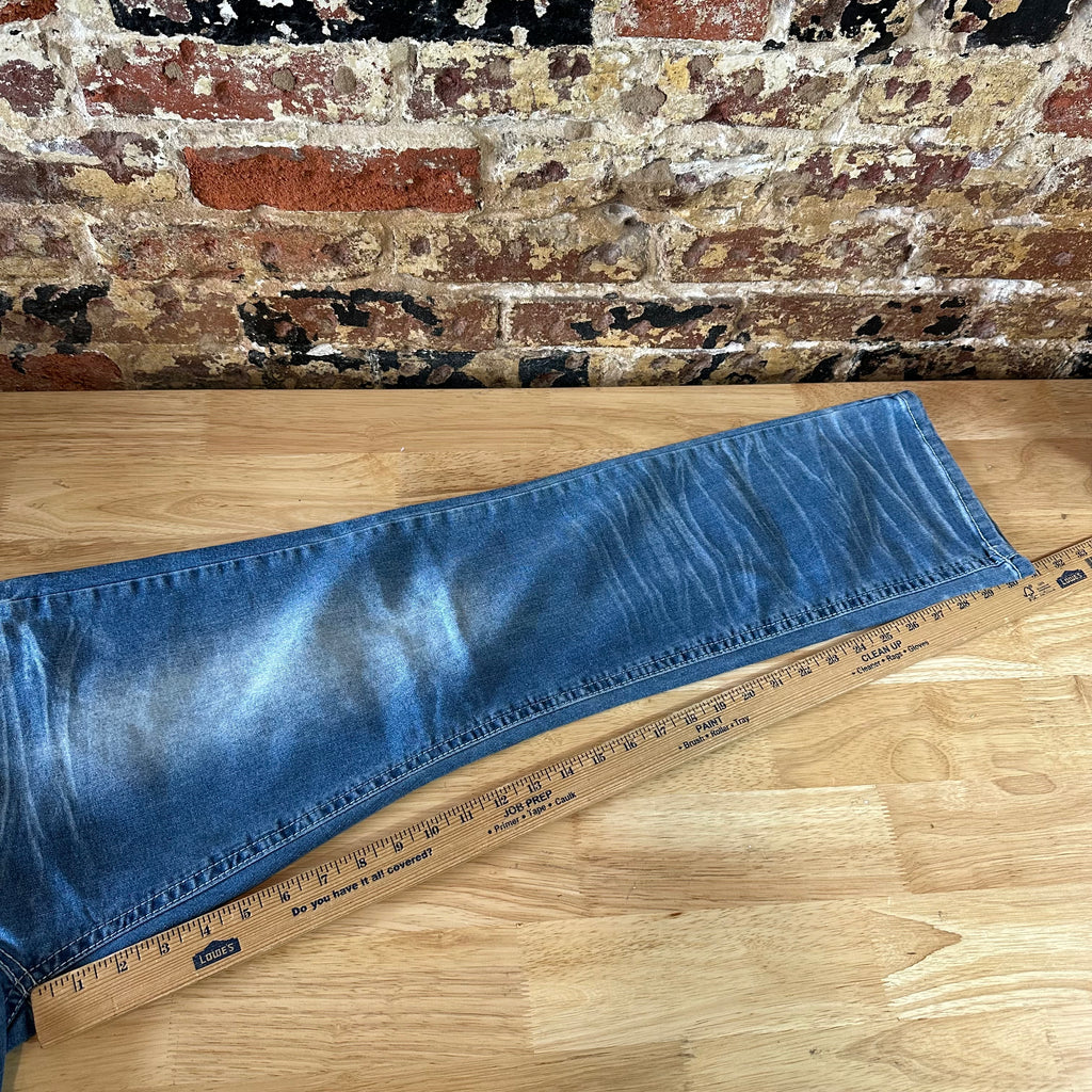 True Luck Mens 34x30 Blue Jeans