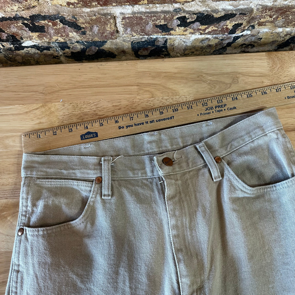 Wrangler Jeans 32x36 Tan western rodeo cowboy cut 13mwztn