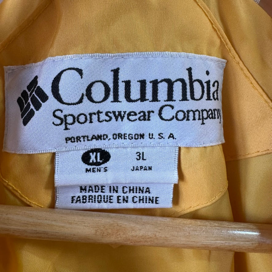 COLUMBIA Double Whammy Jacket Mens XL Winter Yellow (shell only)