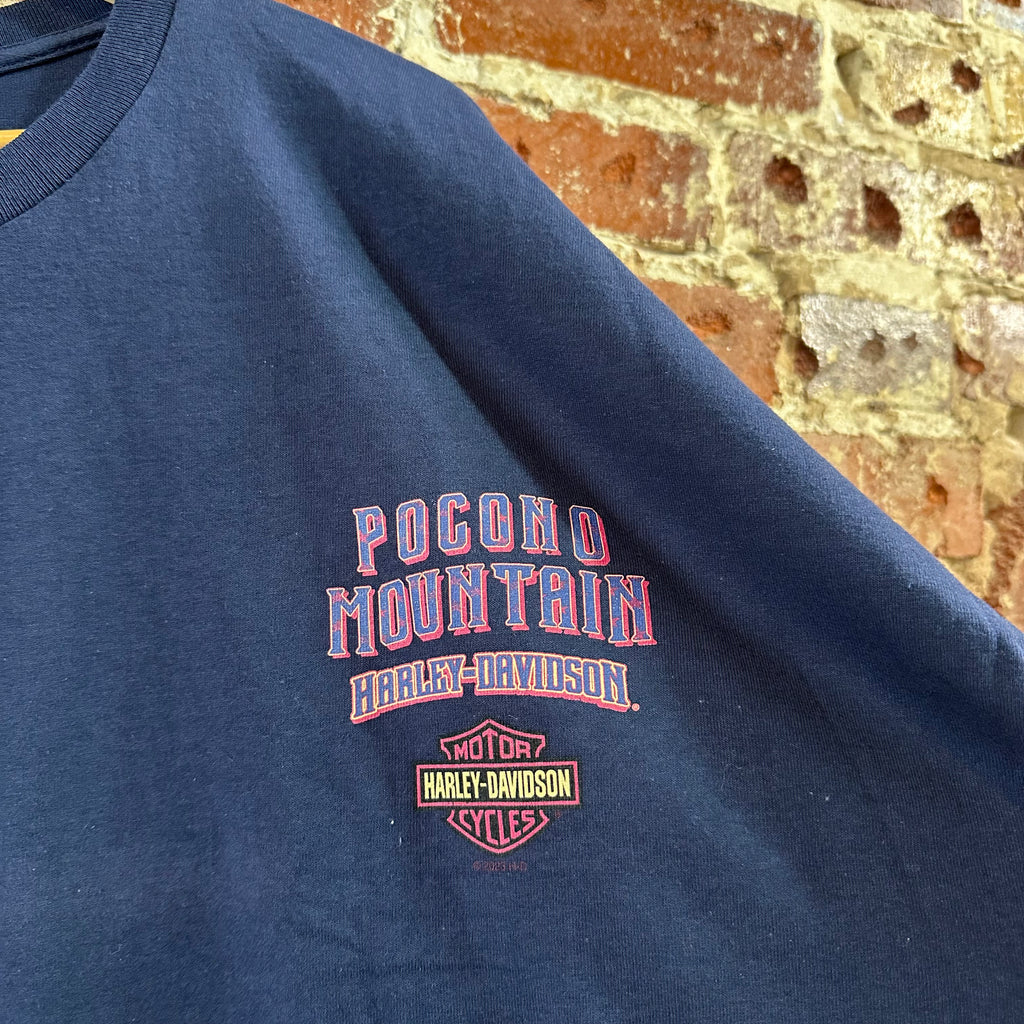 Harley Davidson Men's 5XL Short Sleeve Blue T-Shirt NEW