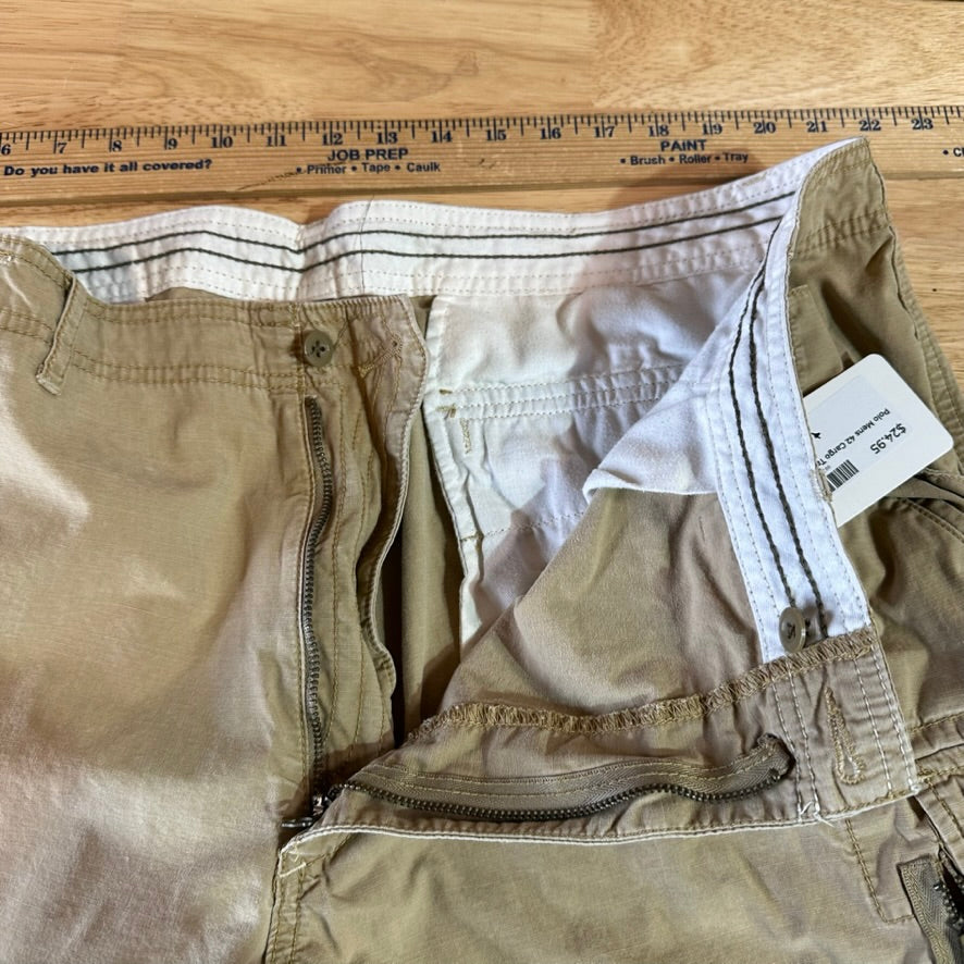 Polo Jeans Company Mens Surplus Cargo Shorts Size 42 Brown