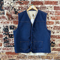 VTG Carhartt Jean Sherpa Men's Size XL Tall Vest