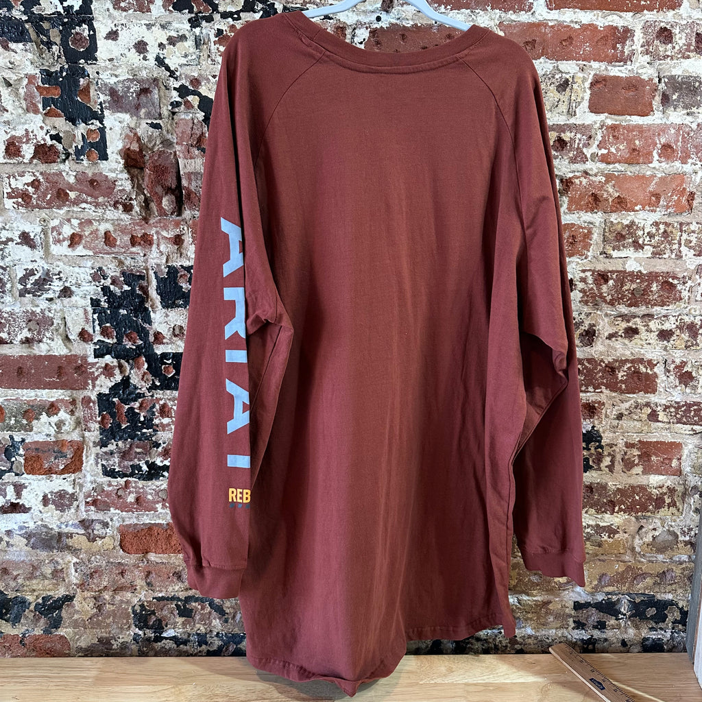 Ariat Rebar Men's XL L/S Cherry T-Shirt NEW