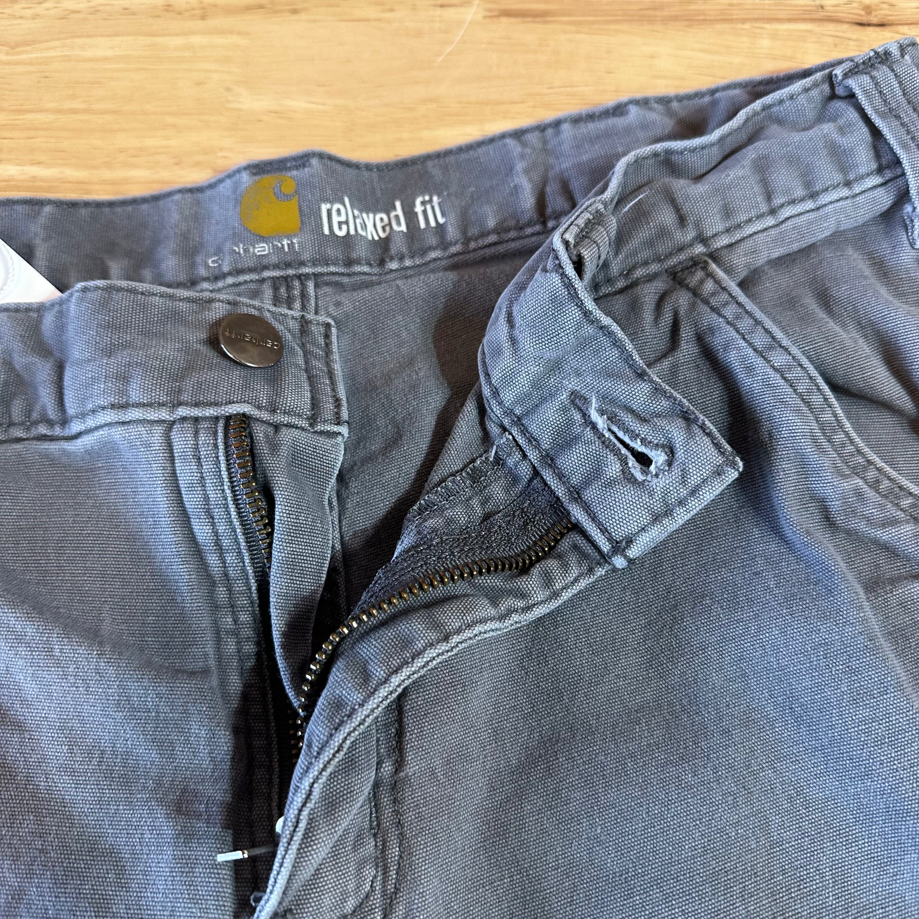 Carhartt Mens 32x30 Gray Pants