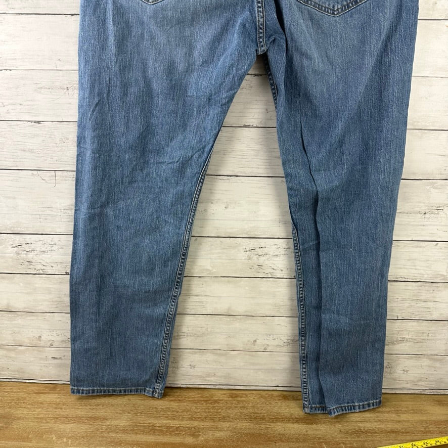 Levis 505 Jeans Mens 36x32 Regular Zip fly Blue denim Levi's