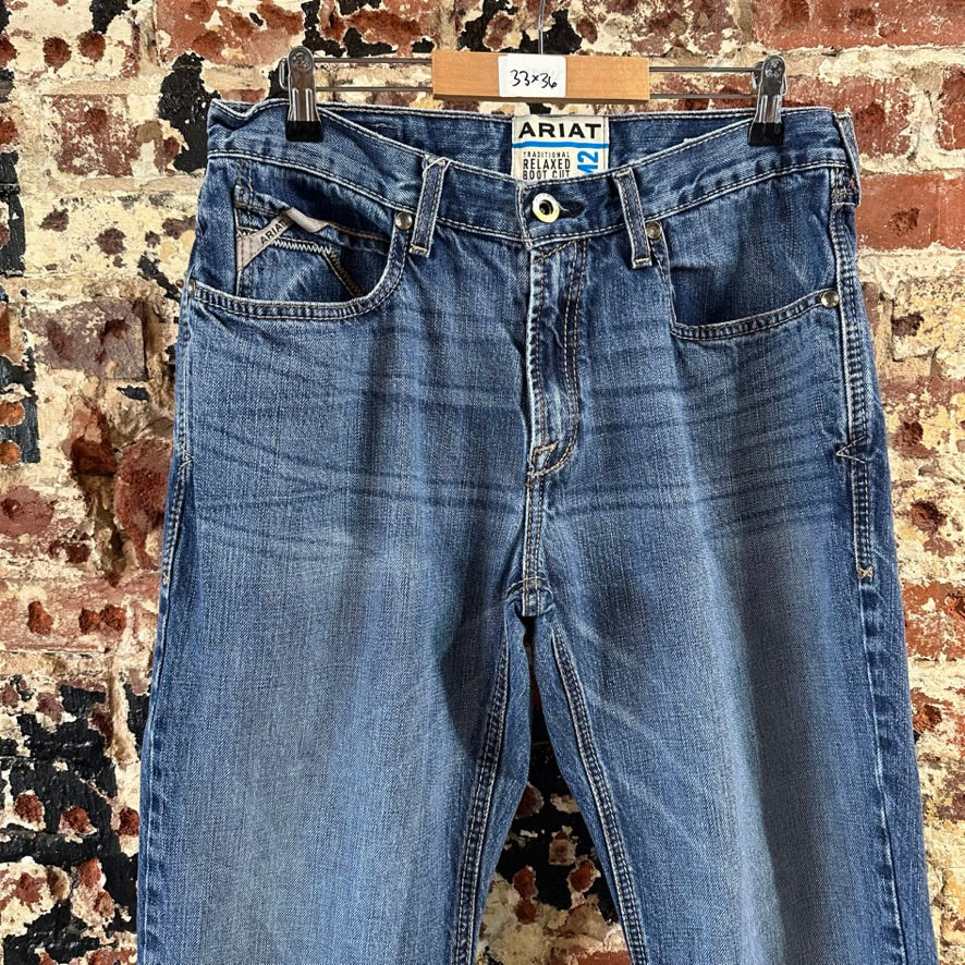 Ariat M2 Mens 33x36 Blue Jeans