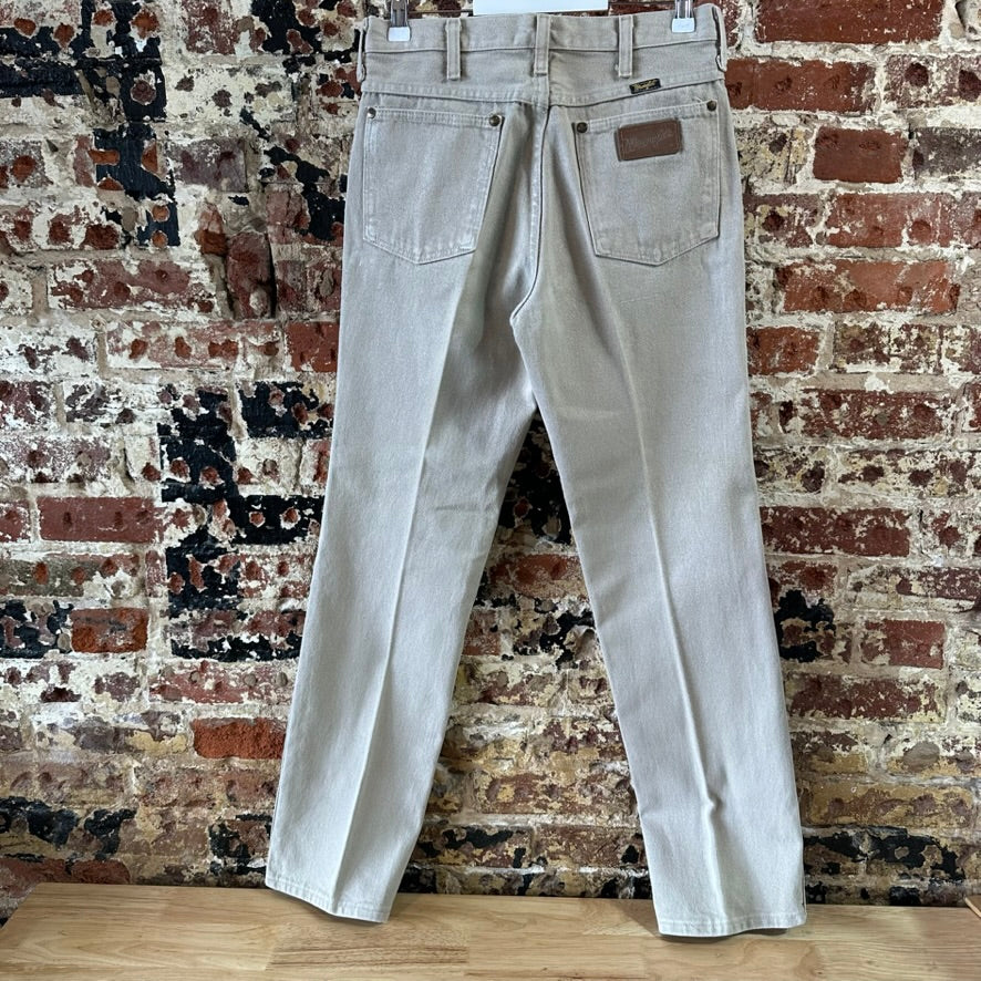 Vintage Wrangler Mens 30x32 Tan Jeans