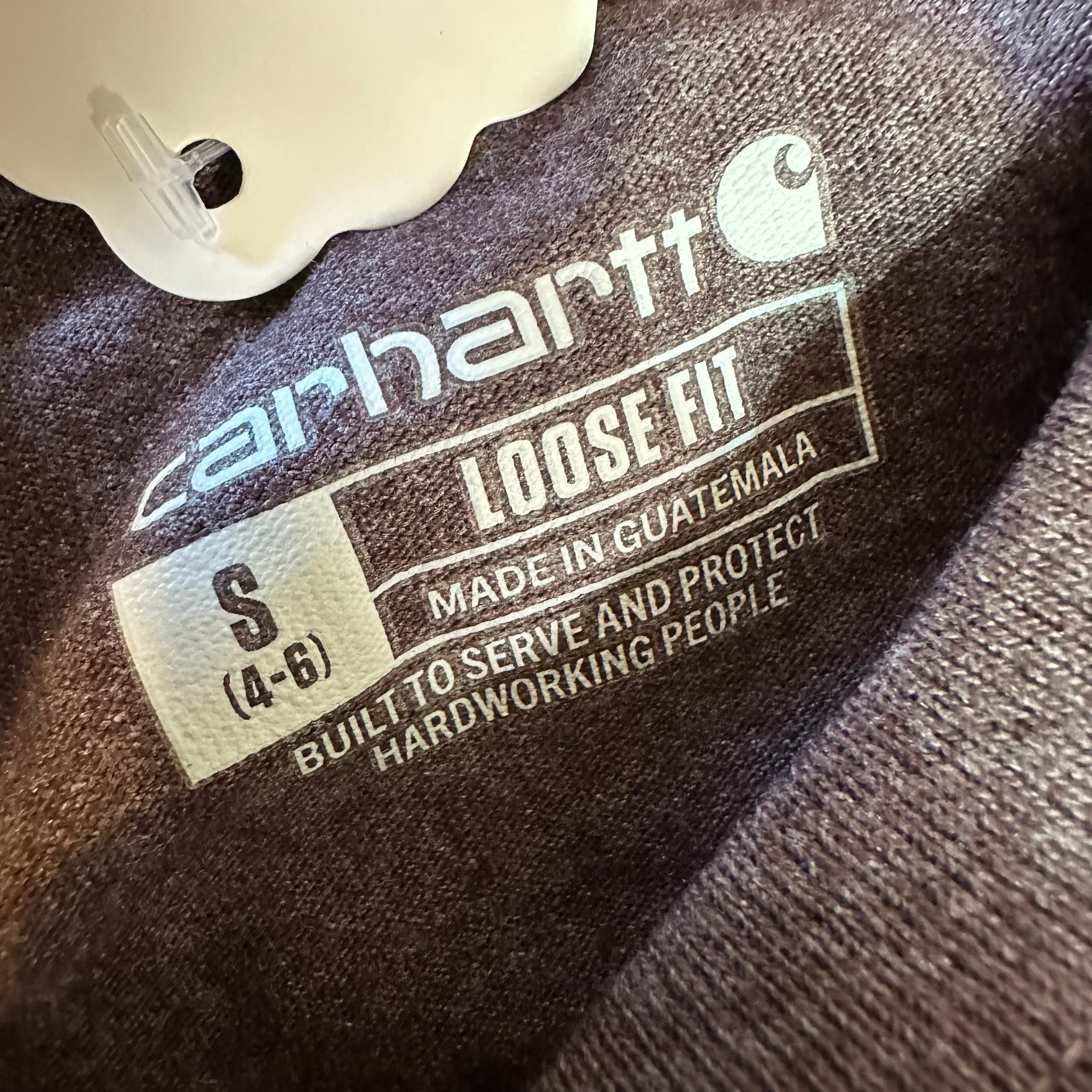 Carhartt T-Shirt Womens Small short sleeve Work casual Purple K-87 Loose