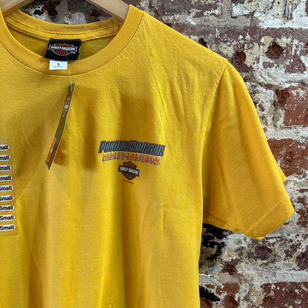 Harley Davidson Men's Small Short Sleeve Yellow T-Shirt NEW