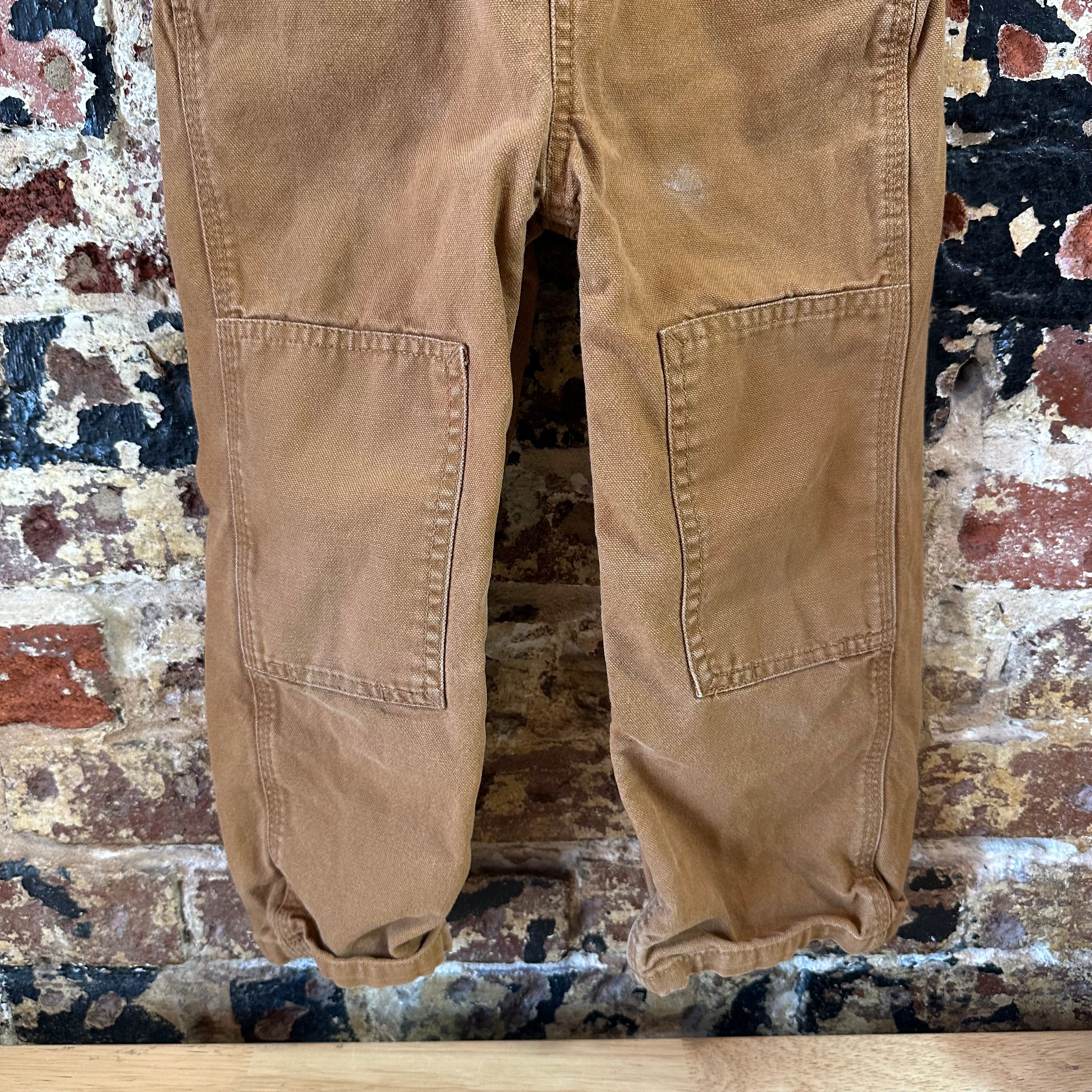 Carhartt Overalls Canvas Brown toddler boys 4T Bibs