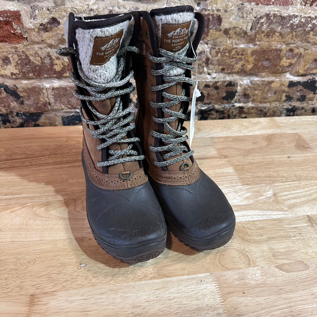 The North Face Shellista II Tall Winter Boots Beige NF00CVX2 Women Size 8
