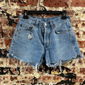 Levi's Cut Off Denim Jean Shorts Womens 28 Distressed