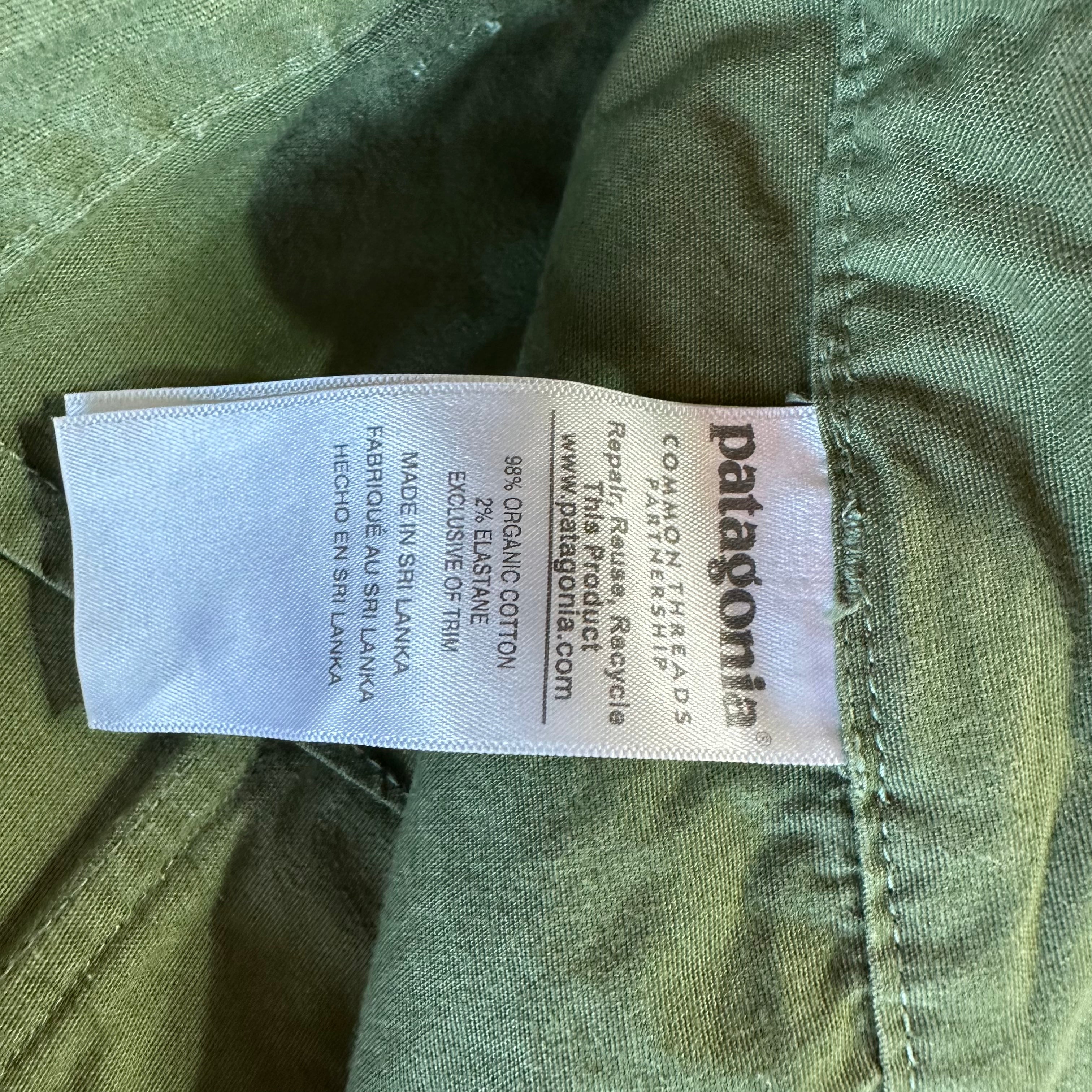 Patagonia Womens 8 Green Capris