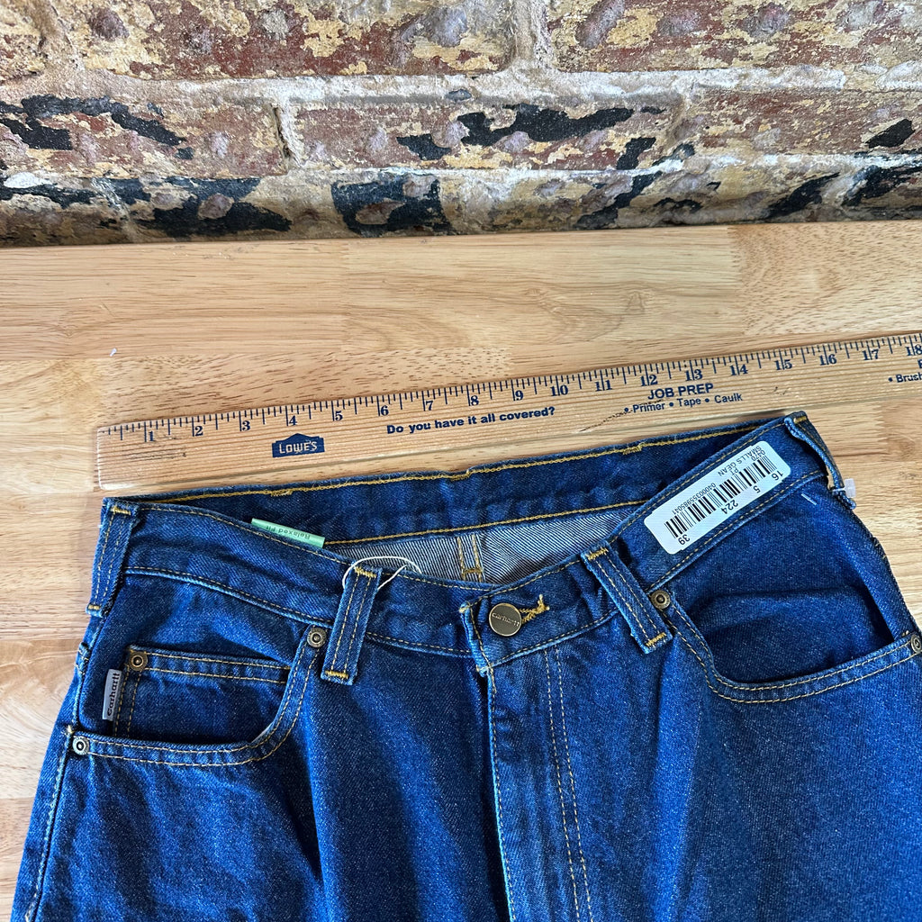 Carhartt Relaxed Fit Jeans Mens 30x30 blue Workwear 381-83 work denim 5 pocket