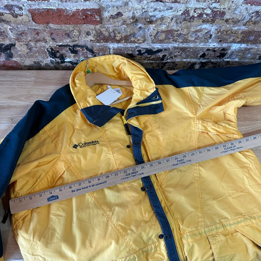 COLUMBIA Double Whammy Jacket Mens XL Winter Yellow (shell only)