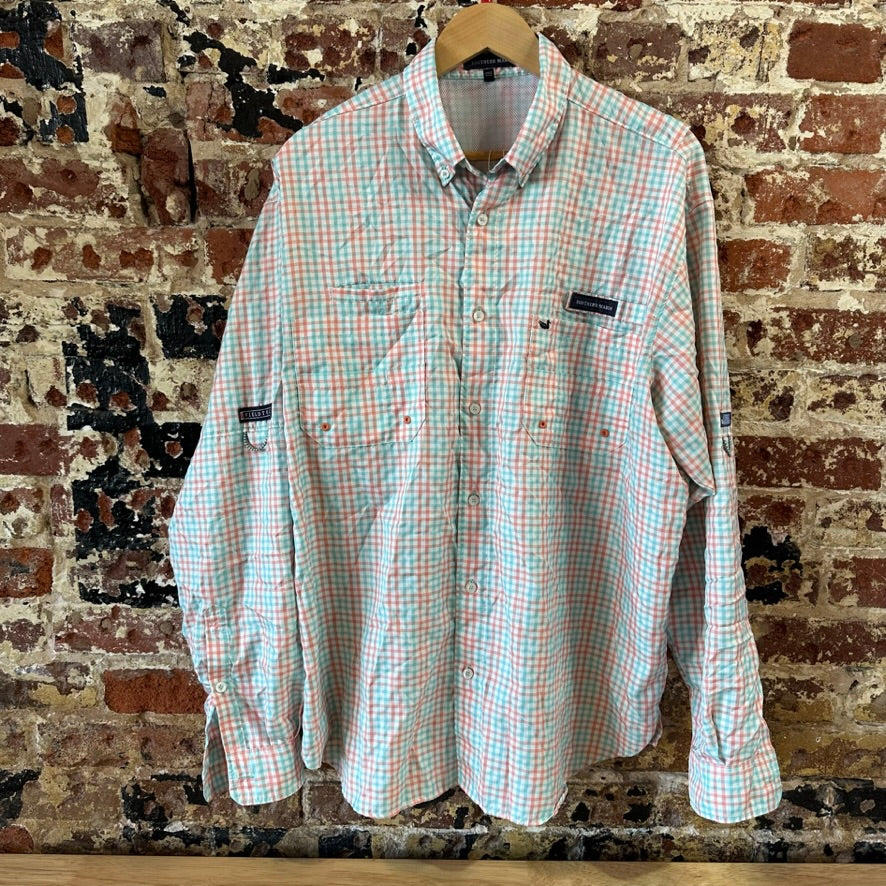 Southern Marsh Shirt Mens Large Long Sleeve Outdoor Button Up Vented