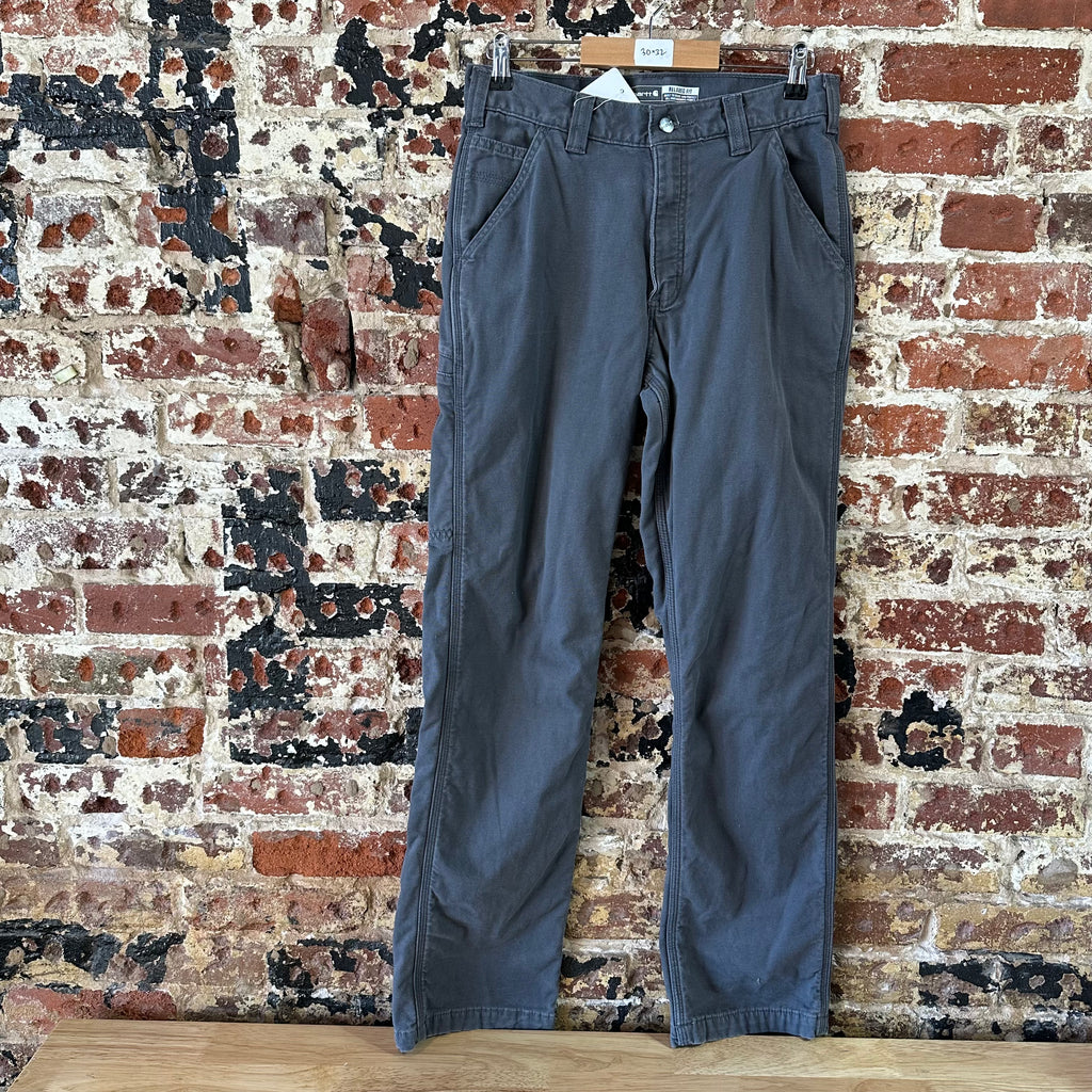 CARHARTT Men's fleece Lined Canvas Utility Pant 30x32 Gray